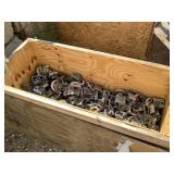 Large box of parking meter mechanisms