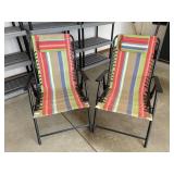 2 - folding lawn chairs