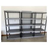 3 - composite shelving units