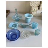 8 - pieces of decorative glass 8 - pieces of decorative glass