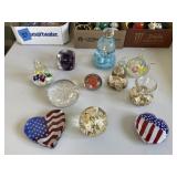 11 - glass paperweights