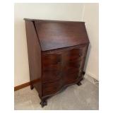 Antique drop lid secretary desk