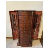 8-drawer jewelry chest with necklaces 8-drawer jewelry chest with necklaces