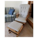 Glider chair and stool Glider chair and stool