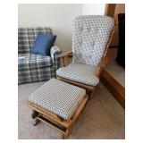 Glider chair and stool