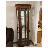 Lighted curio cabinet