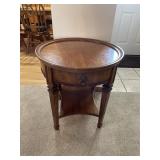 Piecrust top end table