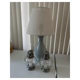 Lamp and 2 - candleholders Lamp and 2 - candleholders