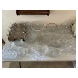 62 pieces of Fostoria glassware