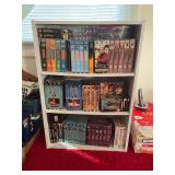 Bookshelf and VHS TAPES