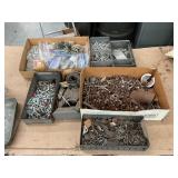Assorted nuts and bolts, hardware