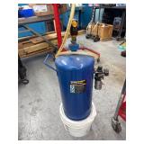Central pneumatic soda blaster