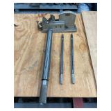 Tamco rod boring tool setting fixture, 3 bars
