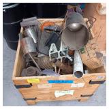Large crate of scrap metal.etc
