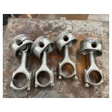 Pistons and connecting rods