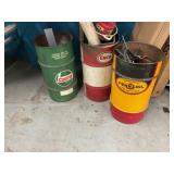 Assorted trash bins