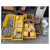 Assorted nuts and bolts, hardware