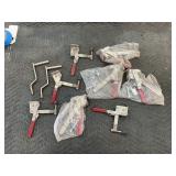 Oversender clamps