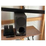 Samsung speaker bar with subwoofer and remote