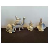Halthorne Village, silver blessing nativity