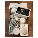 Google nest, Apple Watch, key board