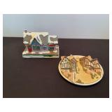 Halthorn village, David winter collection plate