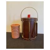 Ice bucket and wine holder