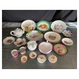 2 pcs Fenton and antique dishes
