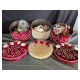 3 boxes Christmas ornaments