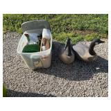 Geese & flower crafting