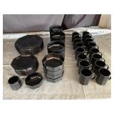 Black dishes
