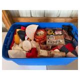 Assorted craft and paint supplies
