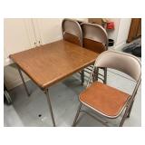 Card Table with 4 Chairs
