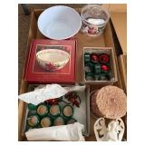 Lenox Bowl & Misc Christmas
