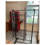 2 Hanging Racks & 3 Shower Curtain Rods