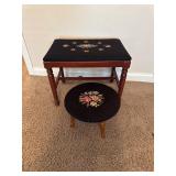 Needlepoint Bench & Stool