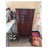 Tall Wooden Jewelry Box