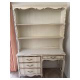 French Provincial Desk with Bookshelf