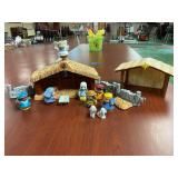 Vintage Little People Manger Set
