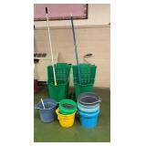 Rolling Commercial  Mop Buckets