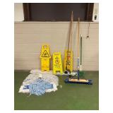 Broom, Mop Heads, & Signs