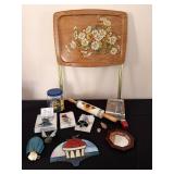 Stained Glass, Rolling Pin, & Assorted items