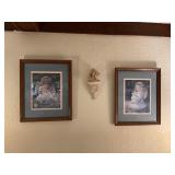 Framed Art, Wall Sconce, Angel