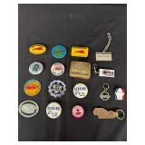 Buttons, Belt Buckle, Key Rings