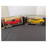 2 die cast cars