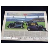 Framed Bugatti Poster