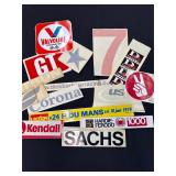 Assorted stickers and decals