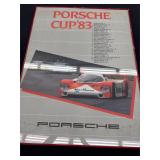 Porsche cup 1983 framed poster