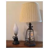 Irvins Country Tinware Lamp & Electric "Oil" Lamp