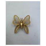 Monet Butterfly Brooch Pin